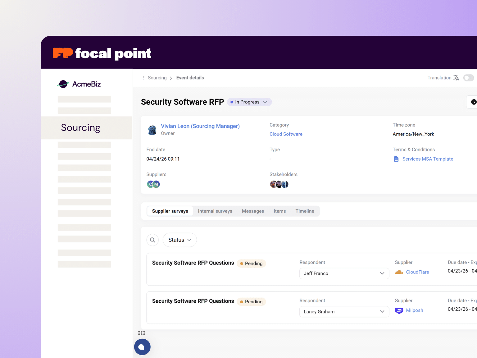 Sourcing - Simple, Structured Events