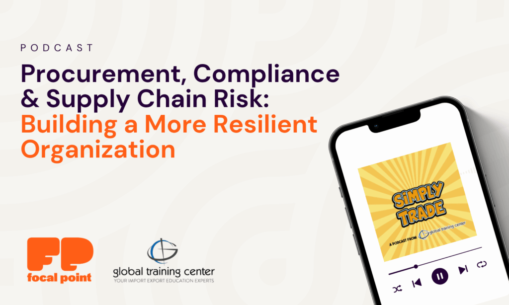 Procurement, Compliance & Supply Chain Risk: Building a More Resilient Organization Podcast Blog Header