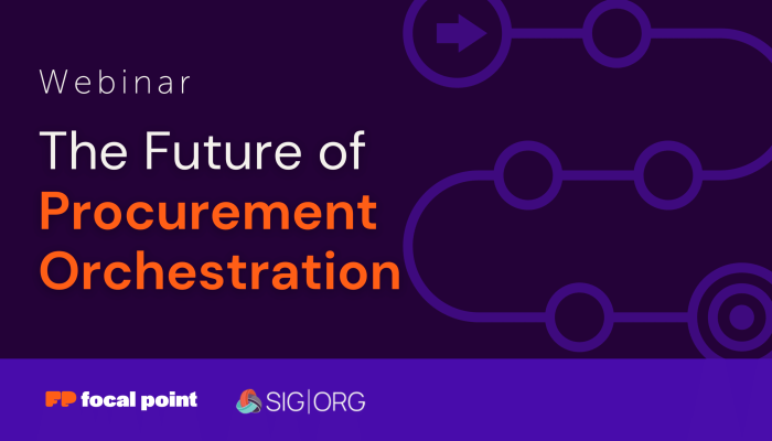 Webinar header of The Future of Procurement Orchestration